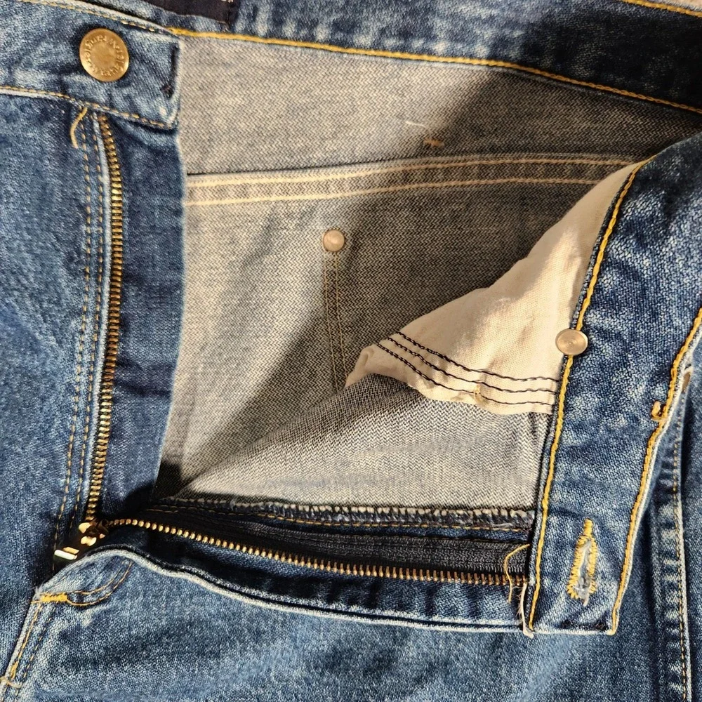 Wrangler Jeans Mens 38X30 Blue George Strait Cowboy Cut 31MGSHD Denim Cowboy Cut
